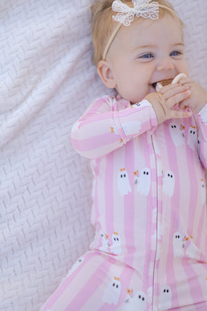 Be My Boo Halloween Bamboo Zippy Pajamas — view 3