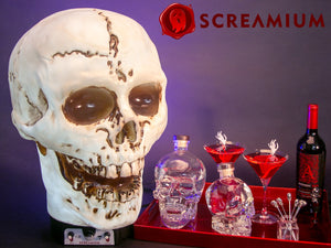 Giant Skull Animatronic Lamp Prop 20-Inch-Tall Heavy Duty Polyresin Halloween Decoration — view 16
