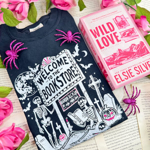 Welcome To The Bookstore Comfort Colors Heavyweight Shirt | Halloween Bookworm Tee — view 12