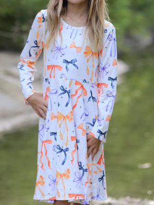 Halloween Bow Spring and Summer Girls Dress — view 4