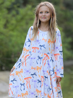 Halloween Bow Spring and Summer Girls Dress — view 6
