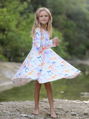 Halloween Bow Spring and Summer Girls Dress — view 3