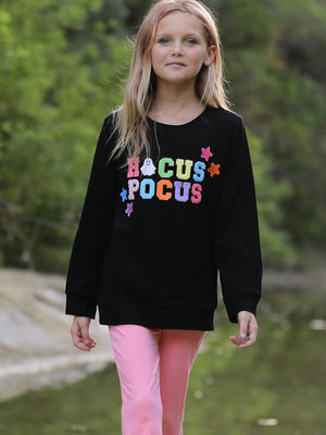 Halloween Black Top + Pink Bell Bottoms — view 5