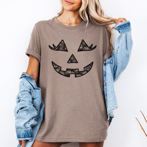 Jack-O-Lantern Coquette Faux Lace Halloween Western Cowgirl Glam Style Graphic Tee — view 3