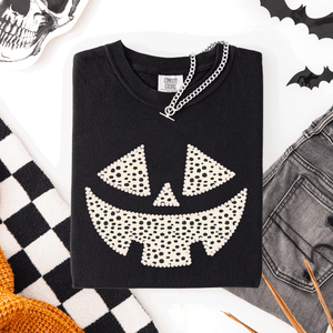 Jack-O-Lantern Dalmatian Print Halloween Night Parade Edition Comfort Colors Tee — view 4
