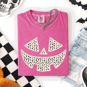 Jack-O-Lantern Dalmatian Print Halloween Night Parade Edition Comfort Colors Tee — view 1
