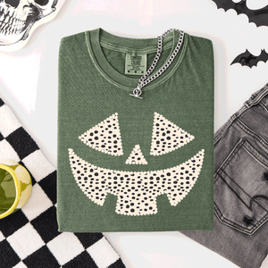 Jack-O-Lantern Dalmatian Print Halloween Night Parade Edition Comfort Colors Tee — view 2