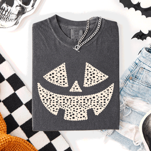 Jack-O-Lantern Dalmatian Print Halloween Night Parade Edition Comfort Colors Tee — view 3