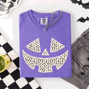Jack-O-Lantern Dalmatian Print Halloween Night Parade Edition Comfort Colors Tee — view 5