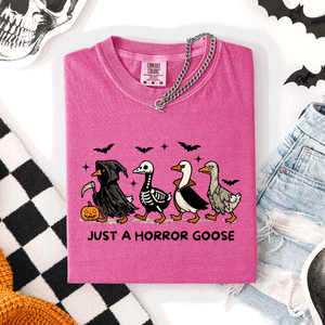 Just A Horror Goose Halloween Spooky Cute Edition Exclusive Limited Comfort Colors Tee — view 5
