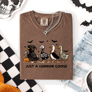 Just A Horror Goose Halloween Spooky Cute Edition Exclusive Limited Comfort Colors Tee — view 6