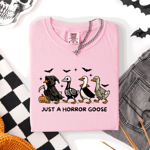 Just A Horror Goose Halloween Spooky Cute Edition Exclusive Limited Comfort Colors Tee — view 7