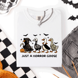 Just A Horror Goose Halloween Spooky Cute Edition Exclusive Limited Comfort Colors Tee — view 9