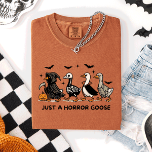 Just A Horror Goose Halloween Spooky Cute Edition Exclusive Limited Comfort Colors Tee — view 1