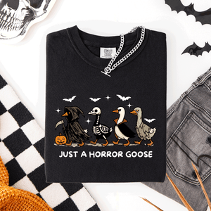 Just A Horror Goose Halloween Spooky Cute Edition Exclusive Limited Comfort Colors Tee — view 10