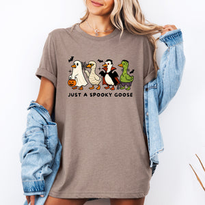 Just A Spooky Goose Dracula Vampire Ghost Mummy Halloween Character Edition Graphic Tee — view 2