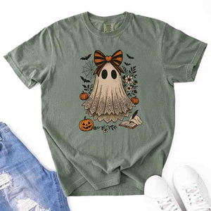 Lace Ghost Comfort Colors Halloween Shirt – Women’s Spooky Tee — view 12