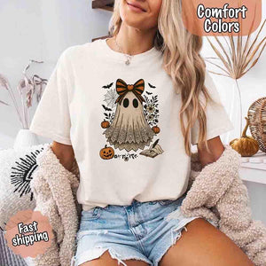 Lace Ghost Comfort Colors Halloween Shirt – Women’s Spooky Tee — view 21