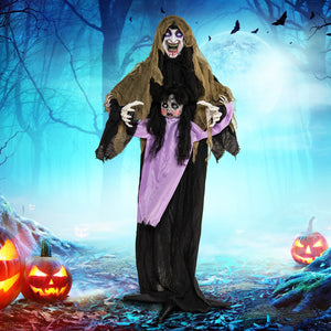 Lighted and Animated Halloween Decoration Outdoor Vampire with LED for Yard Lawn — view 1