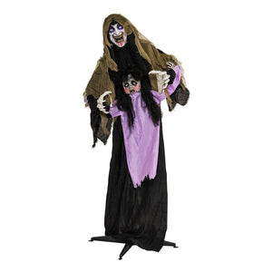 Lighted and Animated Halloween Decoration Outdoor Vampire with LED for Yard Lawn — view 3