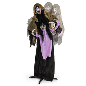 Lighted and Animated Halloween Decoration Outdoor Vampire with LED for Yard Lawn — view 4