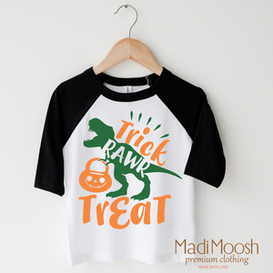 Trick Rawr Treat Shirt - Dinosaur Halloween Shirt — view 4