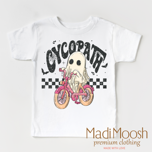 Cycopath Girls Ghost Shirt - Halloween Shirt — view 2
