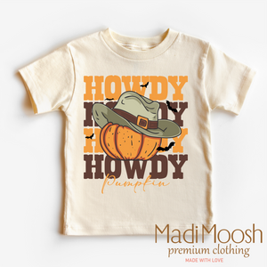 Howdy Pumpkin Shirt - Halloween Shirt — view 1