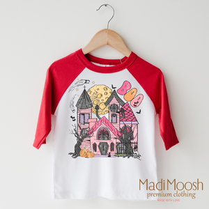 Pink Haunted House Boo Shirt - Halloween Shirt — view 3
