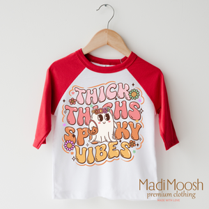 Think Thighs And Spooky Vibes Shirt - Halloween Shirt — view 3