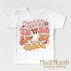 Think Thighs And Spooky Vibes Shirt - Halloween Shirt — view 2