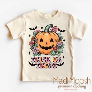 Trick Or Treat Pumpkin Shirt - Halloween Shirt — view 2