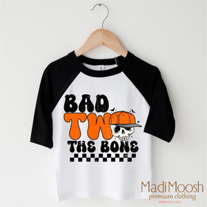 Bad Two The Bone Birthday Shirt - Halloween Shirt — view 3