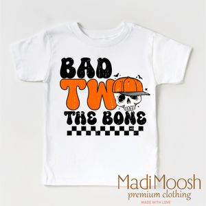 Bad Two The Bone Birthday Shirt - Halloween Shirt — view 2