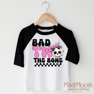 Bad Two The Bone Birthday Shirt - Halloween Shirt — view 4