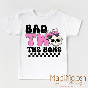 Bad Two The Bone Birthday Shirt - Halloween Shirt — view 3