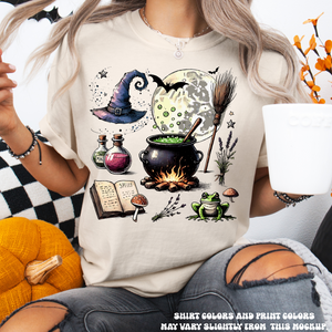 Halloween Witch Tee - Printed On Comfort Colors — view 1