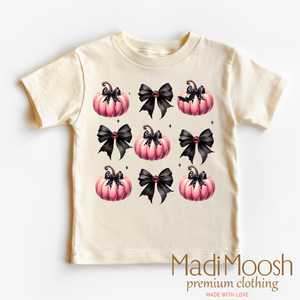Cute Halloween Pumpkins And Bows Shirt - Halloween Shirt — view 1