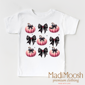 Cute Halloween Pumpkins And Bows Shirt - Halloween Shirt — view 2
