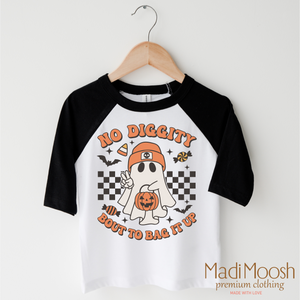 No Diggity About To Bag It Up Trick Or Treat Shirt - Halloween Shirt — view 3