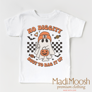 No Diggity About To Bag It Up Trick Or Treat Shirt - Halloween Shirt — view 2