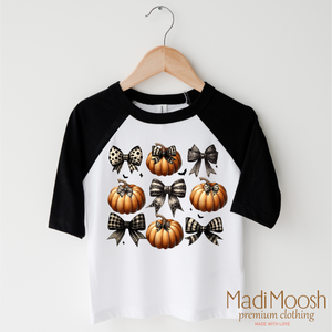 Pumpkin And Bows Fall Shirt - Halloween Tee — view 4