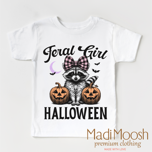 Feral Girl Halloween Shirt - Halloween Tee — view 2