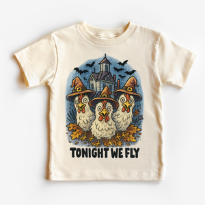 Tonight We Fly Chicken Witch Halloween Shirt - Halloween Tee — view 1