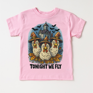 Tonight We Fly Chicken Witch Halloween Shirt - Halloween Tee — view 3