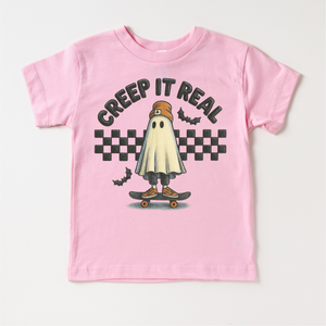 Retro Creep It Reel Skater Halloween Shirt - Halloween Tee — view 3