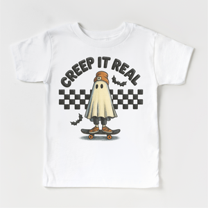 Retro Creep It Reel Skater Halloween Shirt - Halloween Tee — view 2