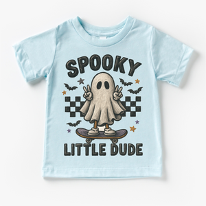 Spooky Little Dude Skater Halloween Shirt - Halloween Tee - MU92 — view 5