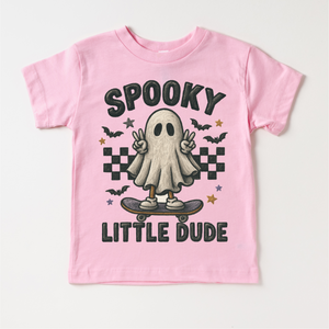 Spooky Little Dude Skater Halloween Shirt - Halloween Tee - MU92 — view 3
