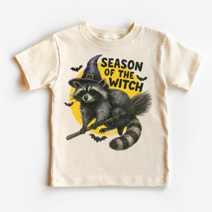 Season Of The Witch Raccoon Halloween Shirt - Halloween Tee - MU93 — view 1